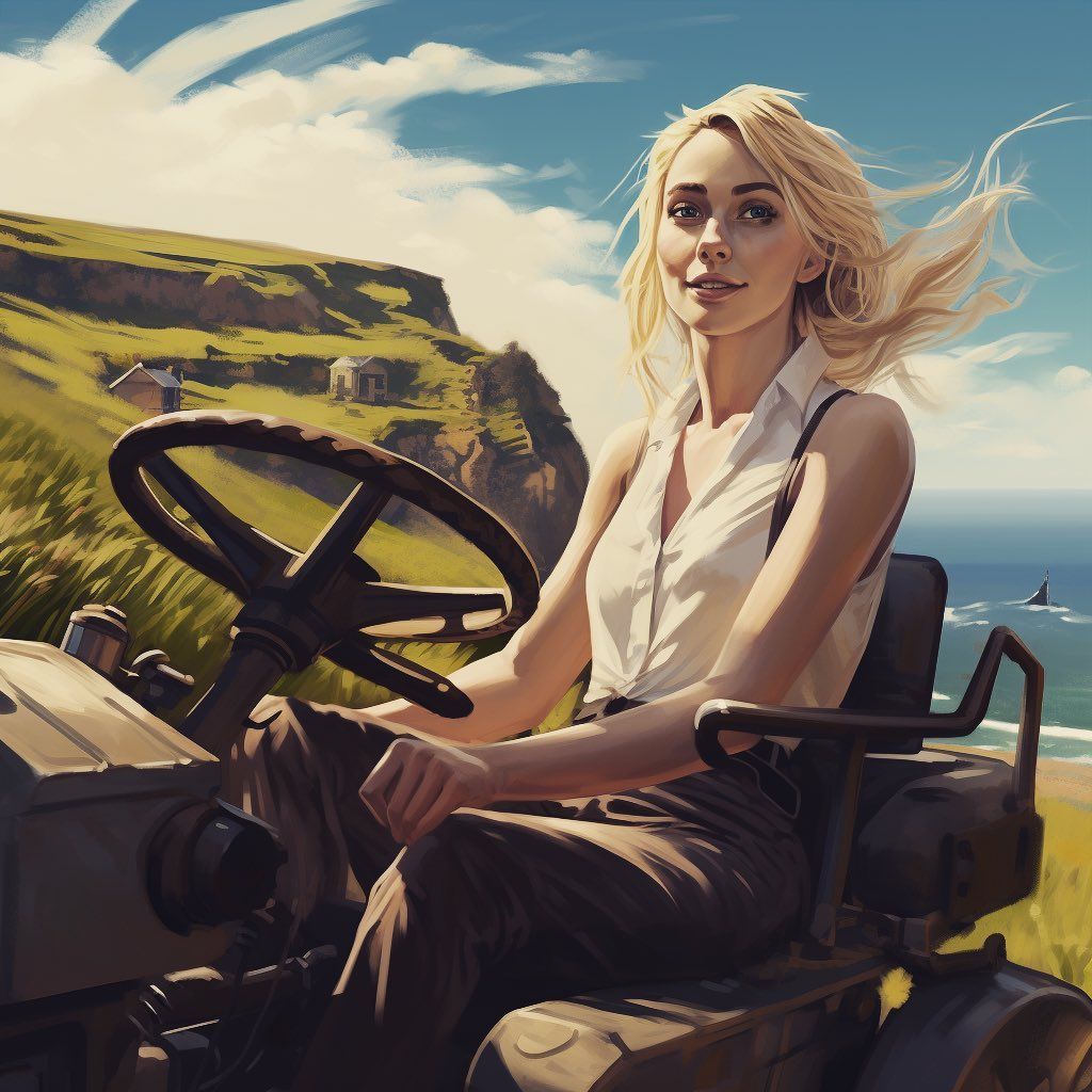 Blonde Ambition on the Farm